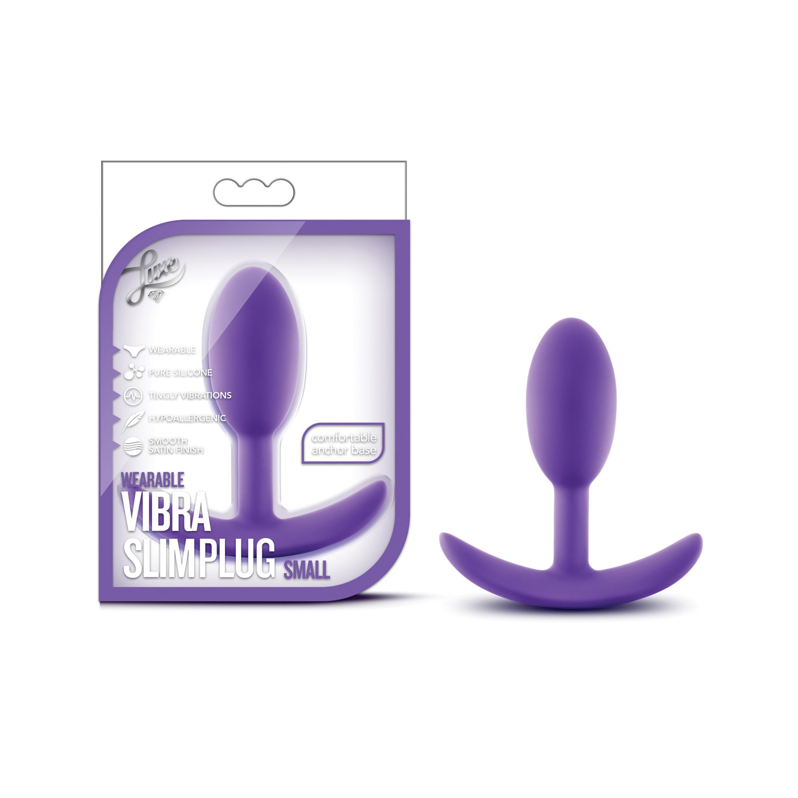 Blush Luxe Plug Slim Vibra - Placer en Movimiento