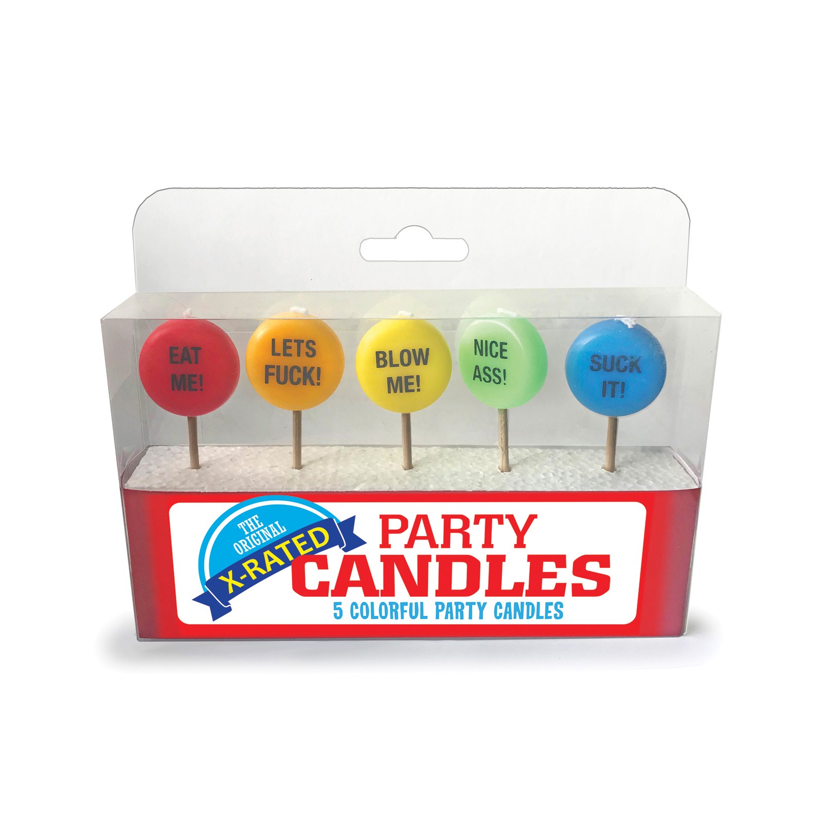 X-Rated Party Candles Set of 5 for Fun Celebrations