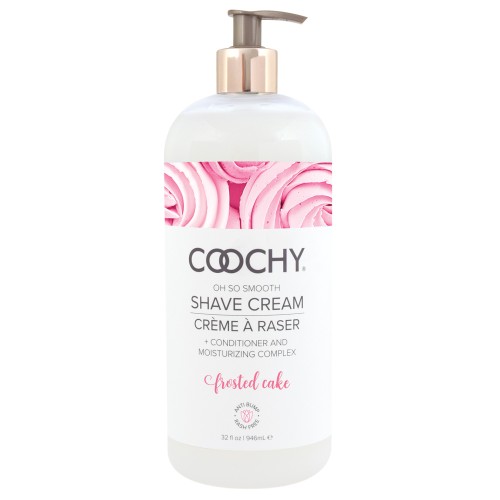 COOCHY Rash Free Shave Cream 32 oz Frosted Cake