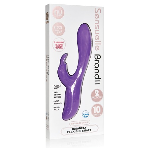 Vibrador Conejito Flexible Nu Sensuelle Brandii Púrpura