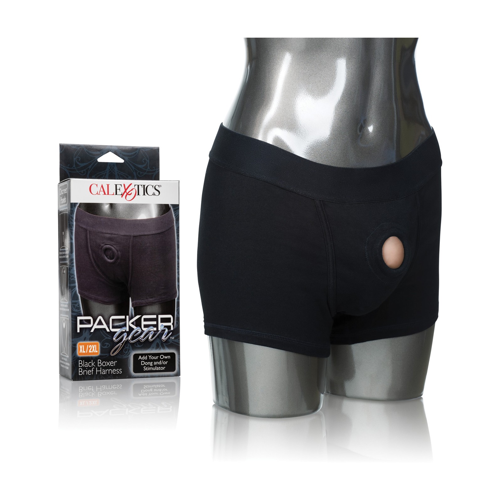 Packer Gear Boxer Brief Harness XL/2XL Black