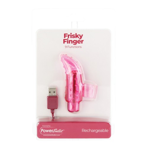 Dedo Frisky Recargable Rosa