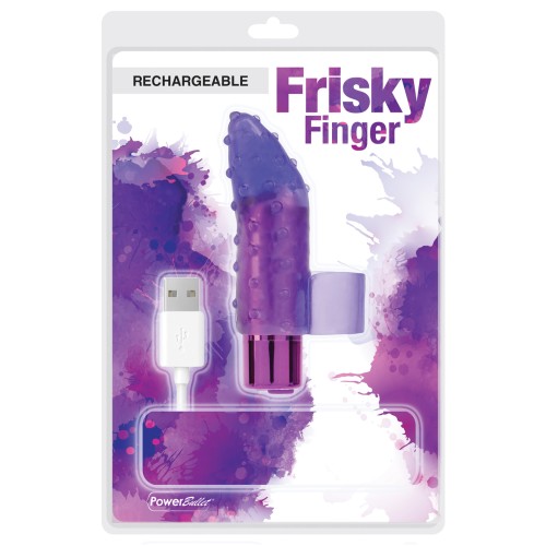 Dedo Frisky Recargable Morado