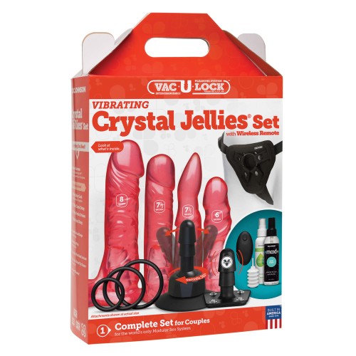 Vac-U-Lock Vibrating Crystal Jellies Set