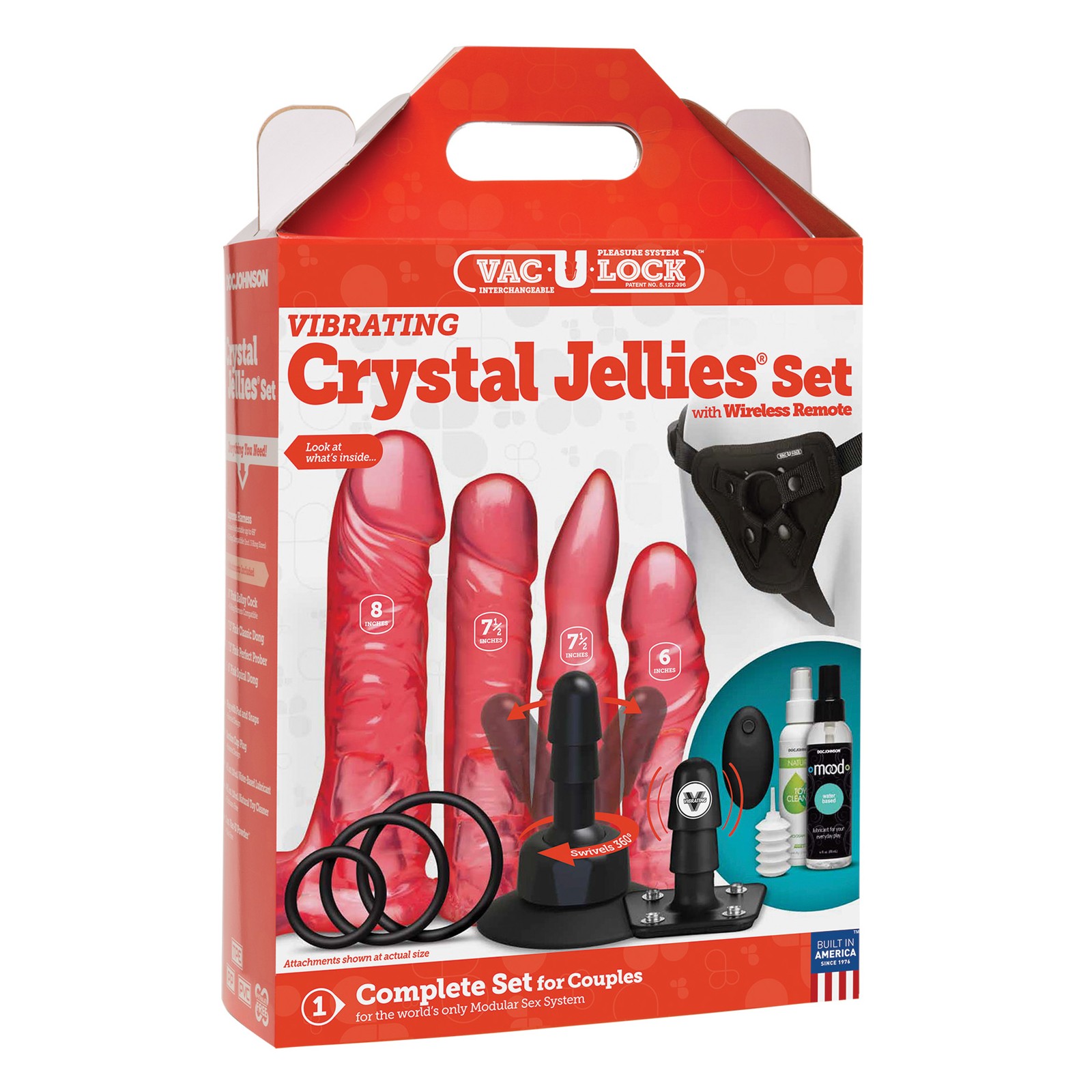 Vac-U-Lock Vibrating Crystal Jellies Set