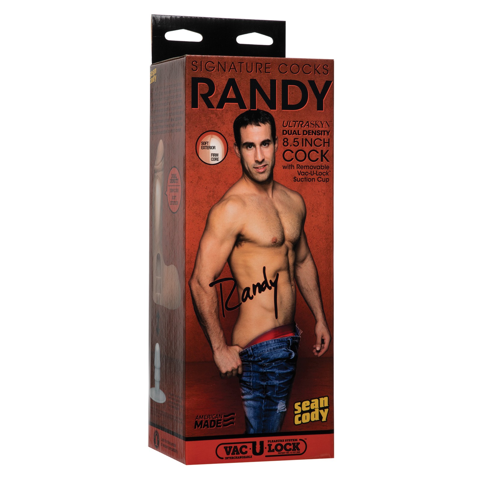 Signature Cocks ULTRASKYN Pene de 8.5" con Copa Removible - Randy