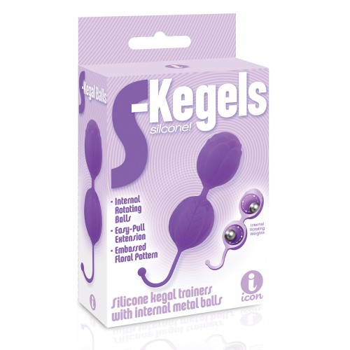 Bolas de Kegel de Silicona 9's Morado