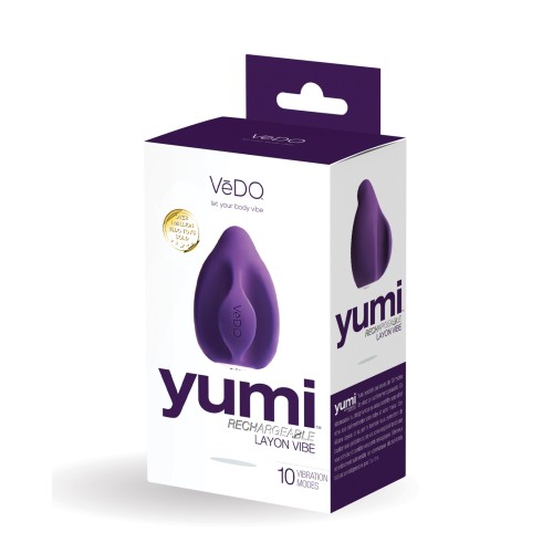 Vibrador de Dedo Yumi - Masajeador de Silicona Púrpura Profundo