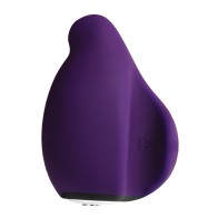 Vibrador de Dedo Yumi - Masajeador de Silicona Púrpura Profundo