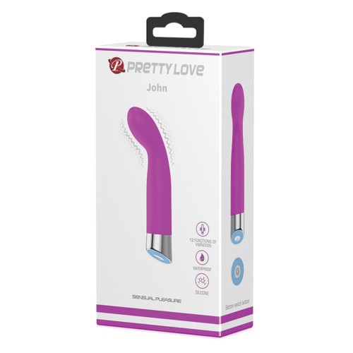 Pretty Love John Mini G-Spot Vibrator Fuchsia