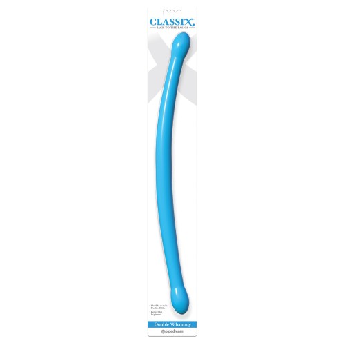 Classix 18'' Doble Dildo Flexible Whammy Azul