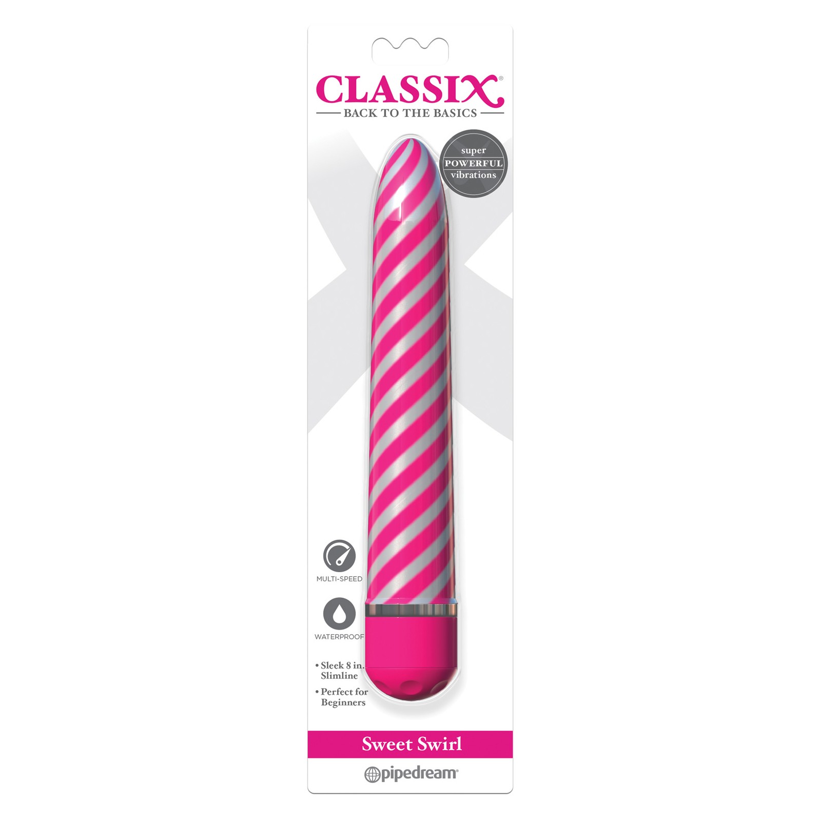 Classix Sweet Swirl Vibrator - Pink