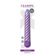 Vibrador Classix Sweet Swirl 8 Pulgadas Púrpura