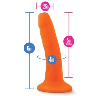 Blush Neo Dual Density Cock 6 inch - Neon Orange