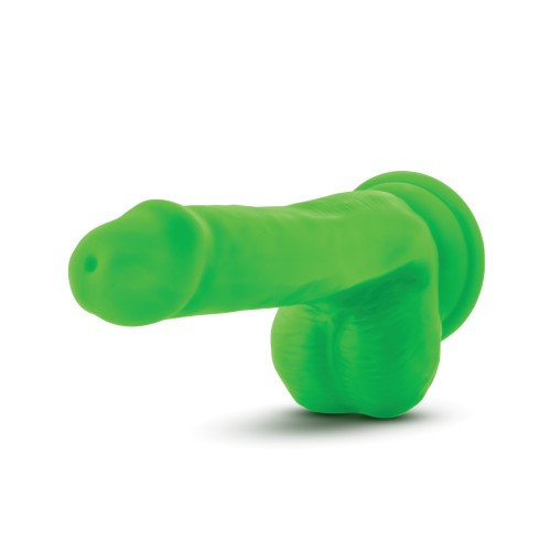 Blush Neo Dildo de Doble Densidad de 6 Pulgadas Verde Neón