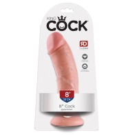 King Cock Realistic Suction Cup Dong 8in