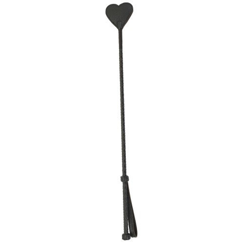 Spartacus Heart Brown Leather Crop - Sensual Riding Crop