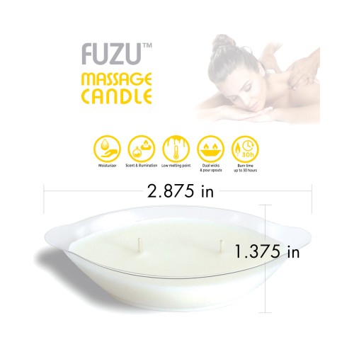 Vela de Masaje Fuzu 4 oz Higos de Fiji y Cáscara de Limón