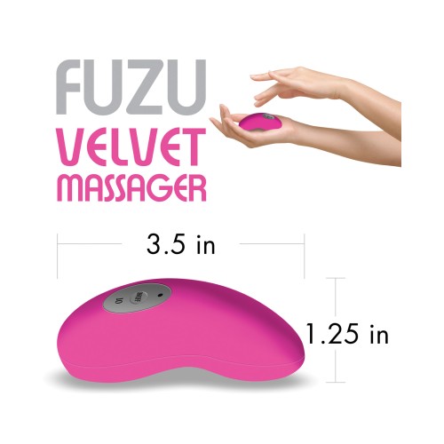 Fuzu Velvet Massager Neon Pink