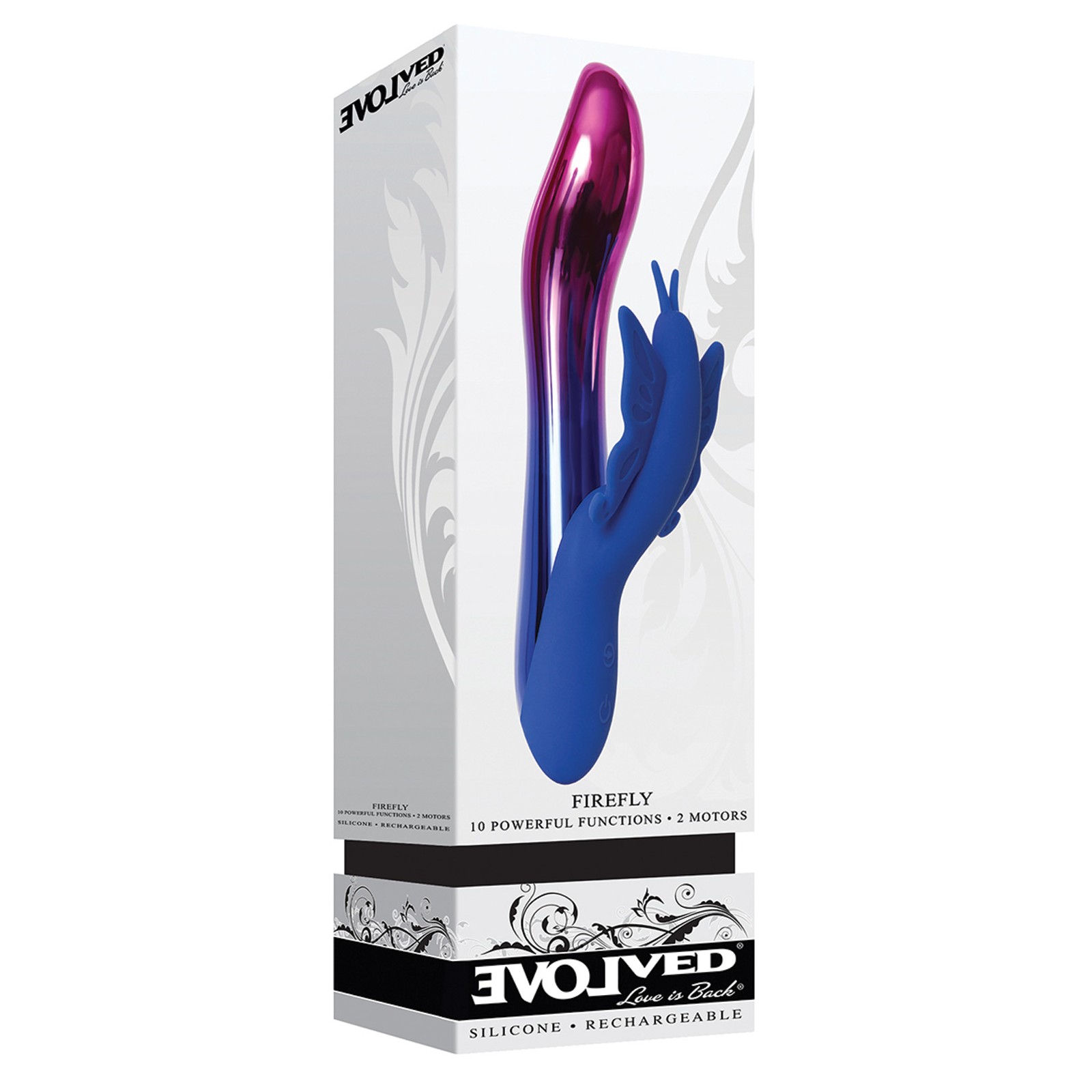 Evolved Firefly Dual Stim Vibrator Blue