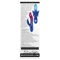 Evolved Firefly Dual Stim Vibrator Blue