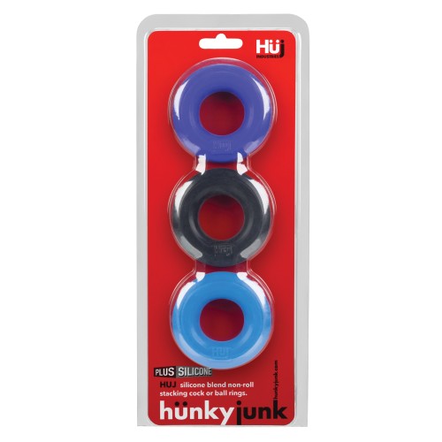 Hunky Junk C Ring Multi Pack Cobalt