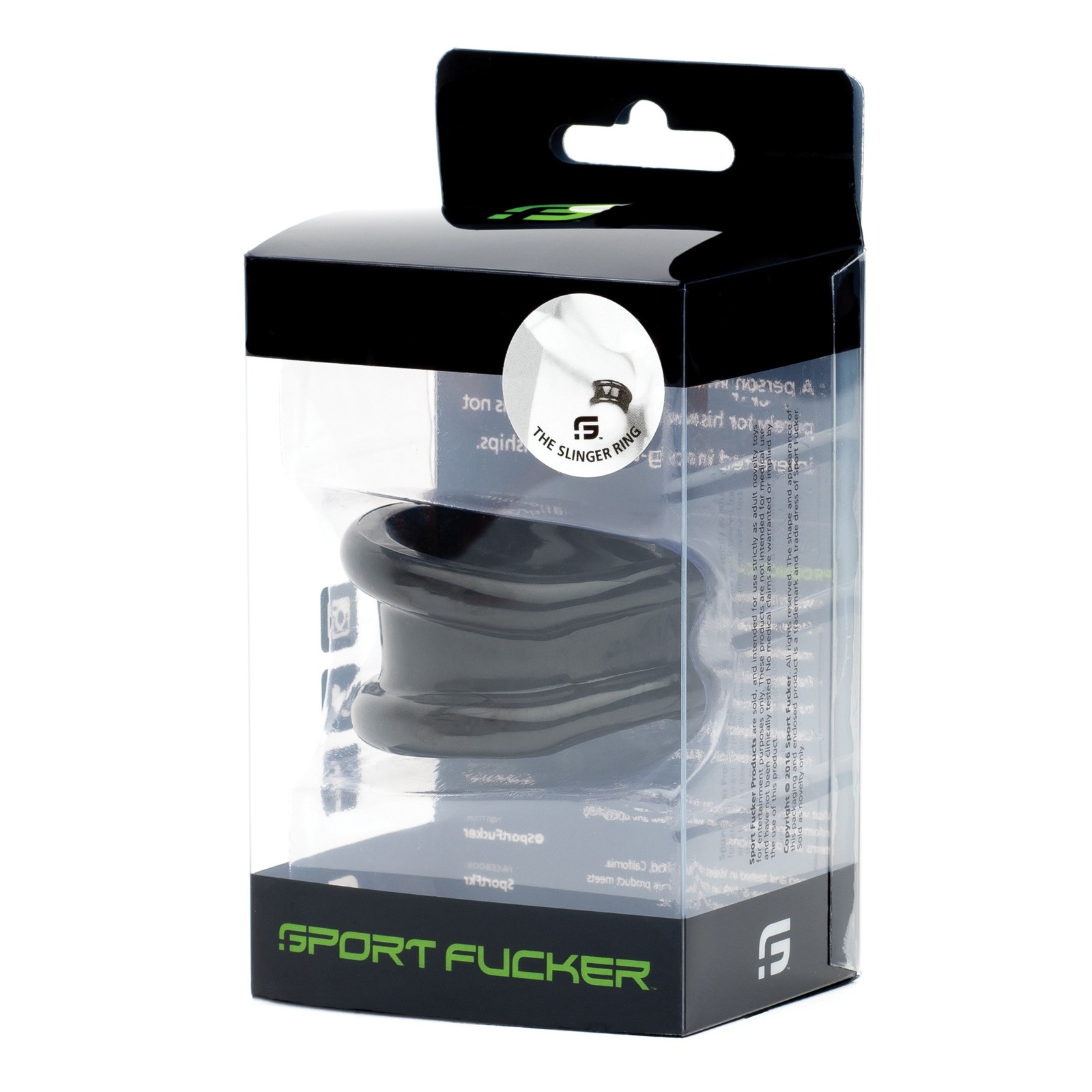 Sport Fucker Slinger Cock Ring - Black