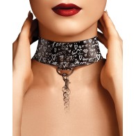 Fashion Printed Collar with Leash