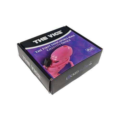 The Vice Plus Male Chastity Cage - Pink