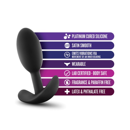 Plug Anal Slim Vibra Wearable Negro Pequeño