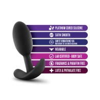 Plug Anal Slim Vibra Wearable Negro Pequeño