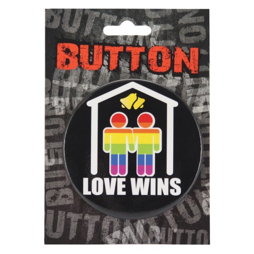 3" Button Men - Love Wins