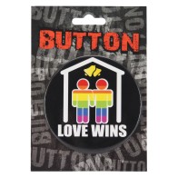 3" Button Men - Love Wins