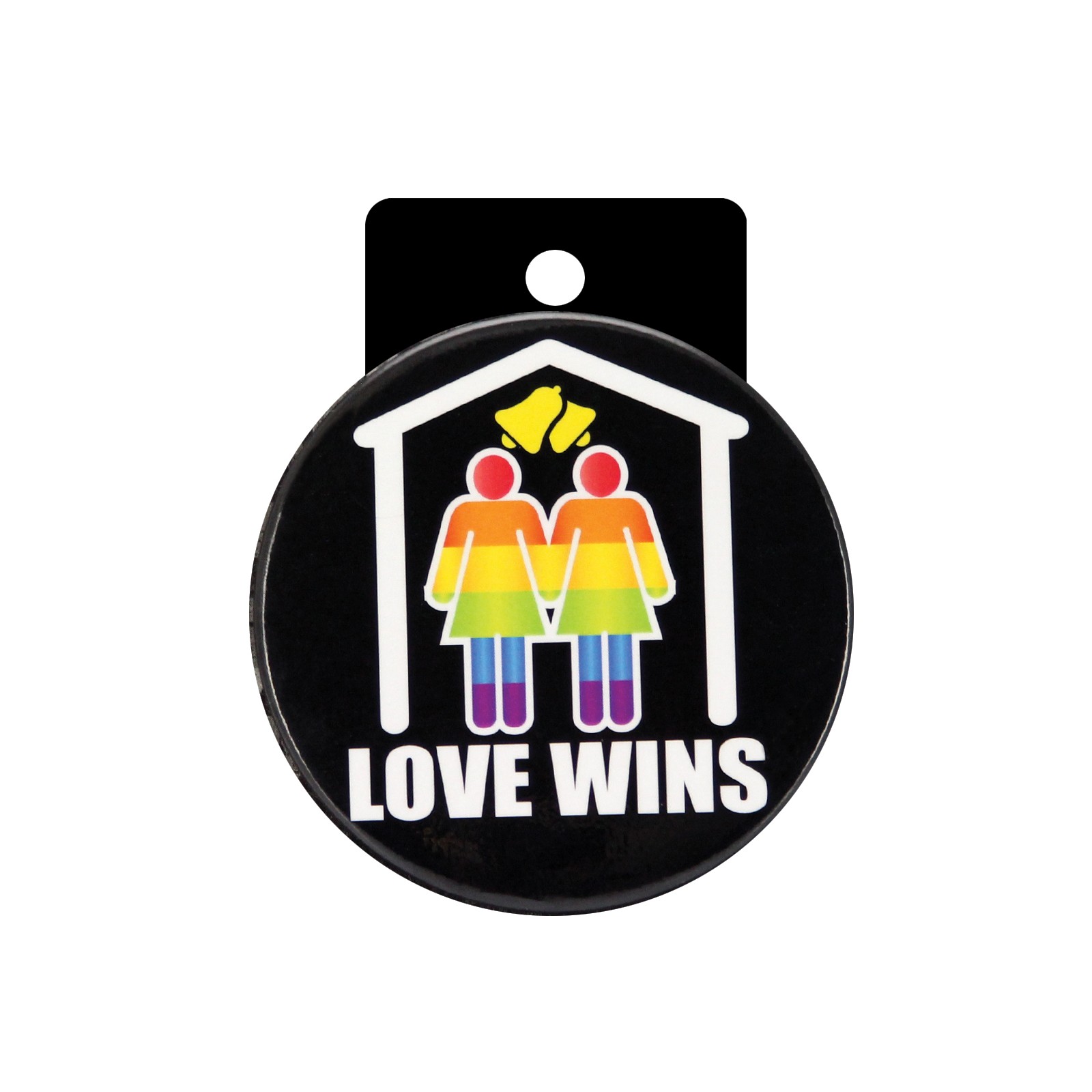 3" Button Female - Love Wins