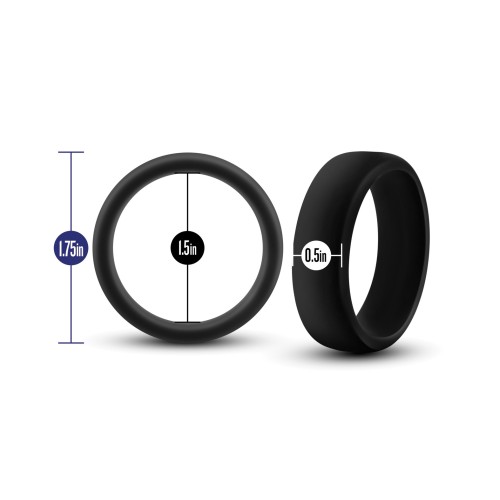 Anillo para el Pene Blush Performance Silicone Go Pro - Negro