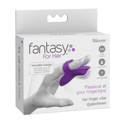 Vibrador de Dedo Fantasy For Her Púrpura