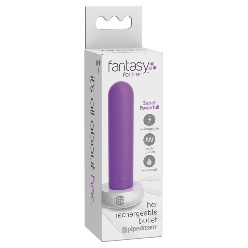 Fantasy for Her Rechargeable Bullet Purple Power