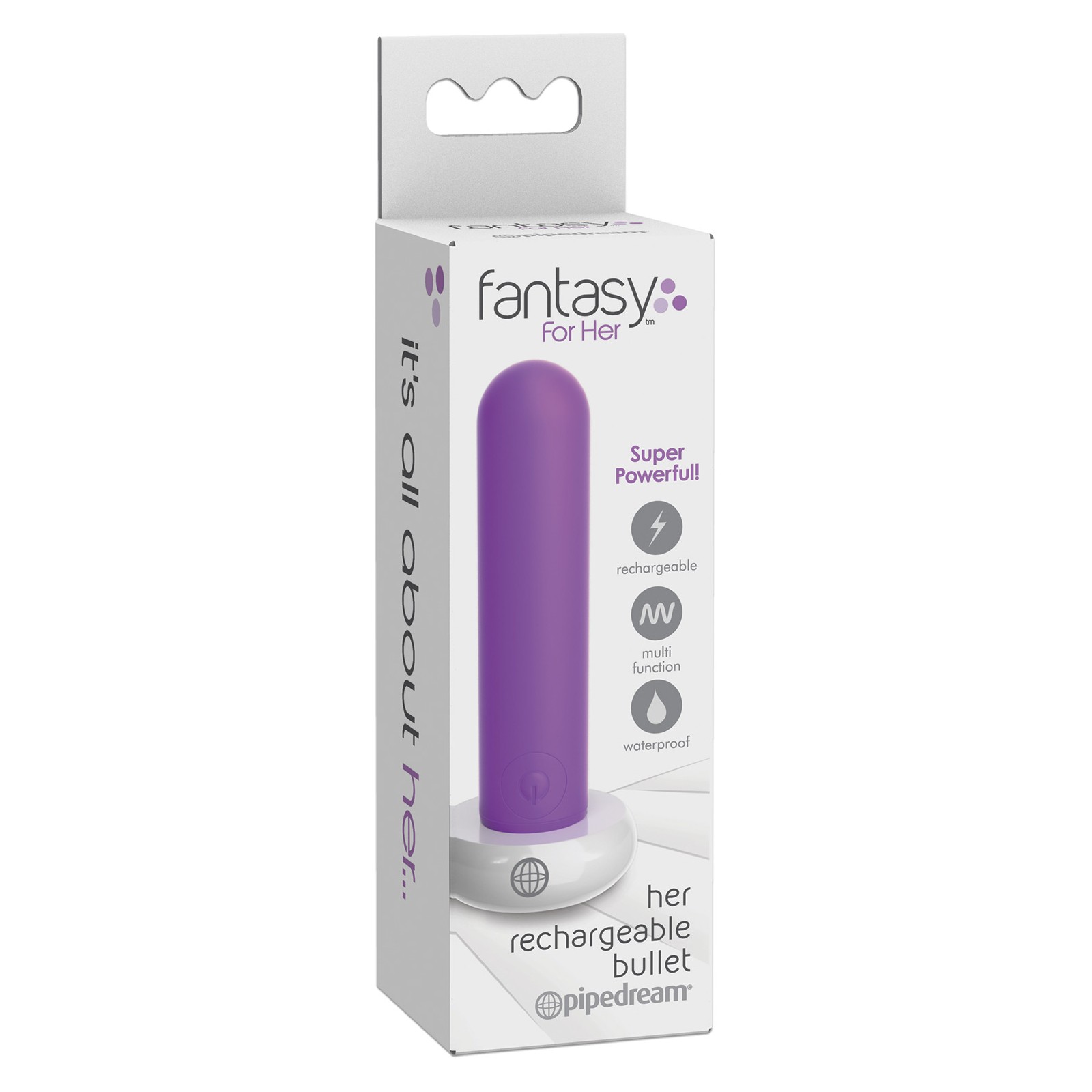 Fantasy for Her Rechargeable Bullet Purple Power