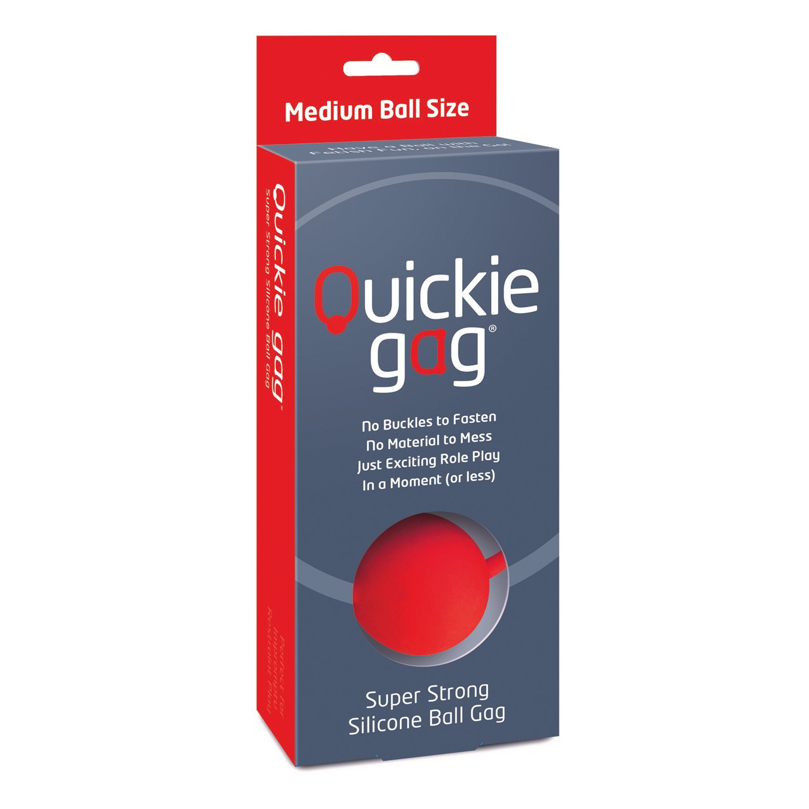 Quickie Medium Ball Gag Red