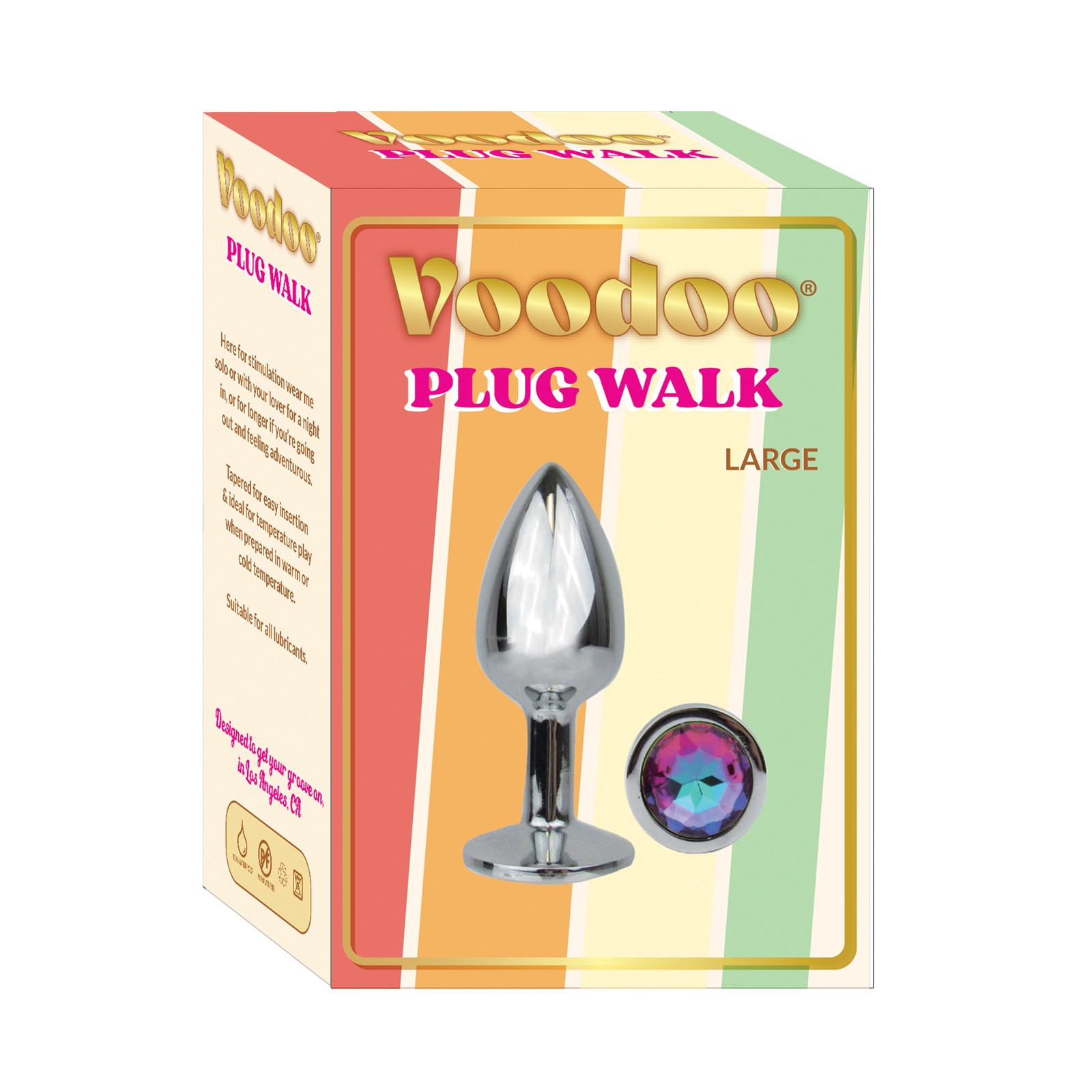 Voodoo Walk Large Metal Plug in Silver