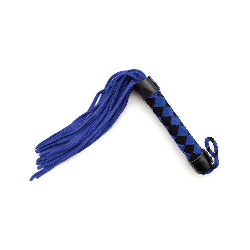 Plesur 15" Blue Leather Flogger