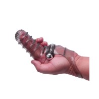 The 9's Vibrofinger Ribbed Finger Massager