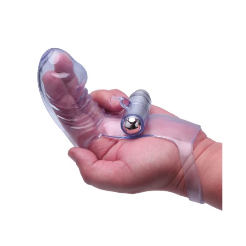 The 9's Vibrofinger Phallic Finger Massager Purple