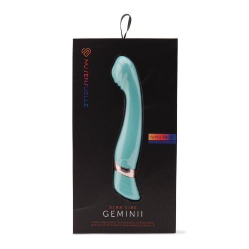 Nu Sensuelle Geminii XLR8 G Spot Vibrator Electric Blue