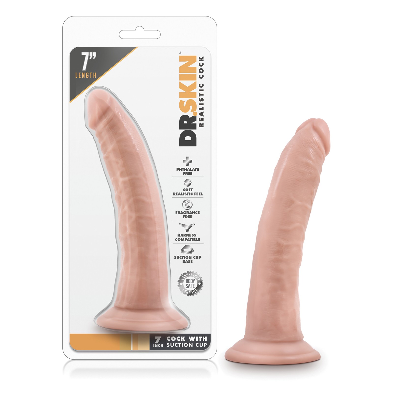 Dr. Skin 7 Inch Cock with Suction Cup