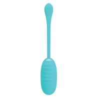 Pretty Love Kirk Liquid Silicone Remote Egg in Turquoise