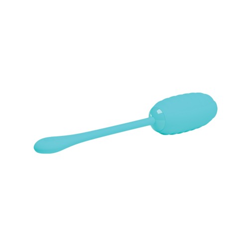 Pretty Love Kirk Liquid Silicone Remote Egg in Turquoise