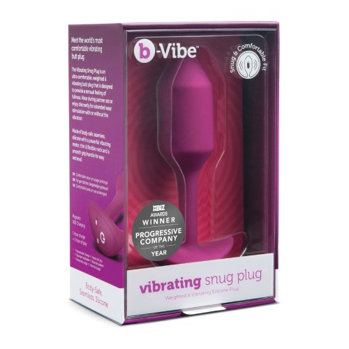 b-Vibe Vibrating Weighted Snug Plug M - Rose