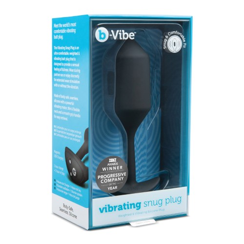 b-Vibe Plug Pesado Vibrante Snug XL en Negro