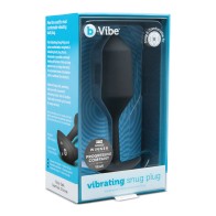 b-Vibe Vibrating Weighted Snug Plug XL in Black